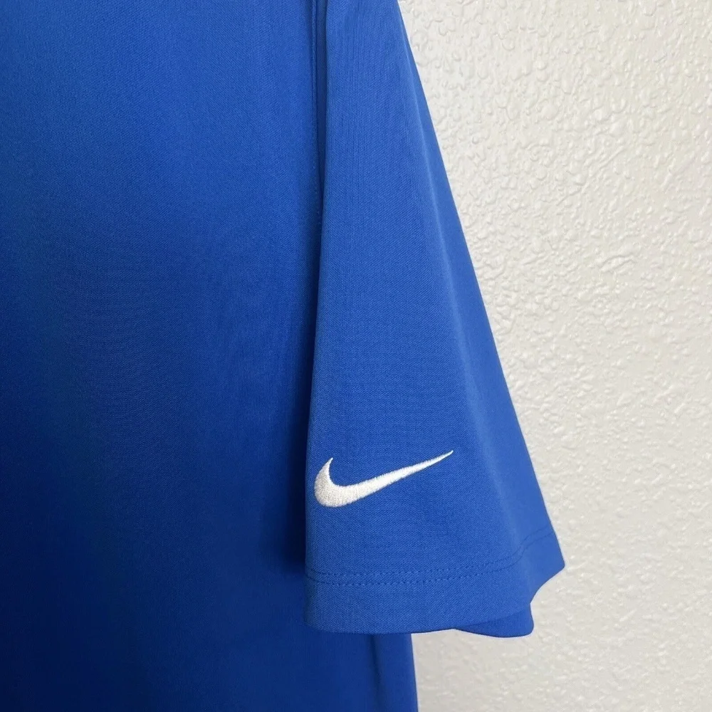 Nike Golf Dri Fit Standard Fit Royal Blue Polo Size Large